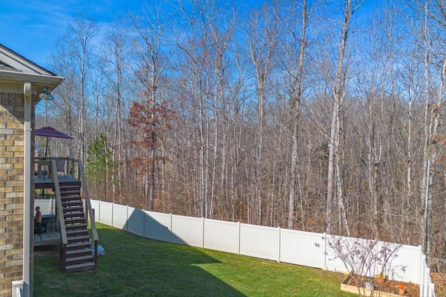 7144 Triple Crown Ln, Fairview, TN 37062 - view of yard with stairway and a fenced backyard