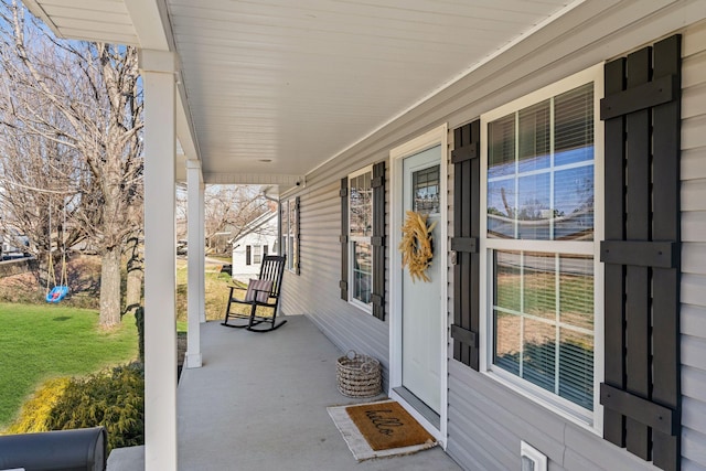 view of patio / terrace featuring a porch