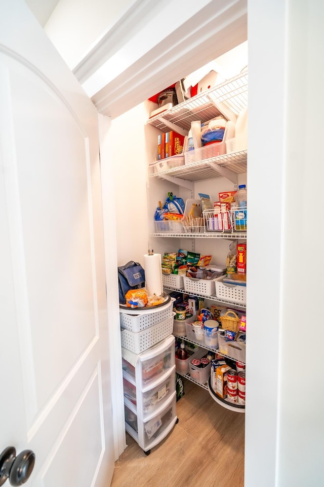 view of pantry