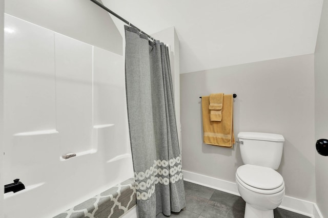 852 Pine Grove Rd, Ringgold, GA 30736 - bathroom featuring baseboards, toilet, and tile patterned floors