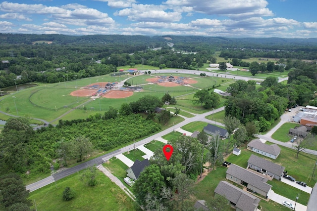 852 Pine Grove Rd, Ringgold, GA 30736 - aerial overview of property's location with a forest