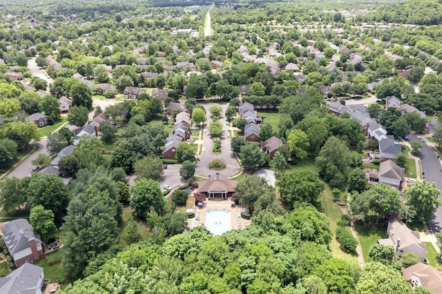 bird's eye view featuring a residential view