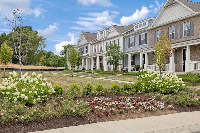 view of front of house with a residential view