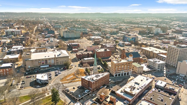 bird's eye view featuring a view of city