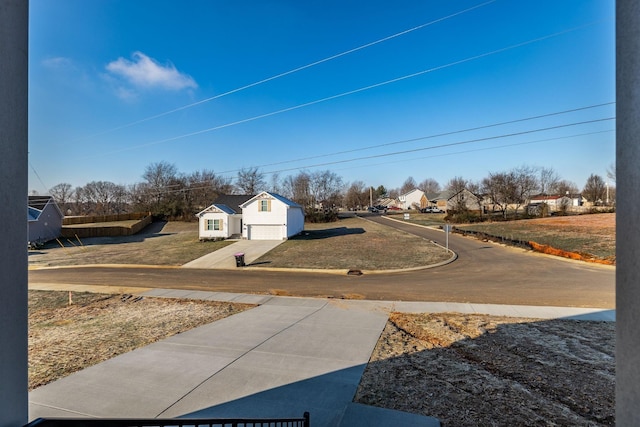 view of yard with a residential view