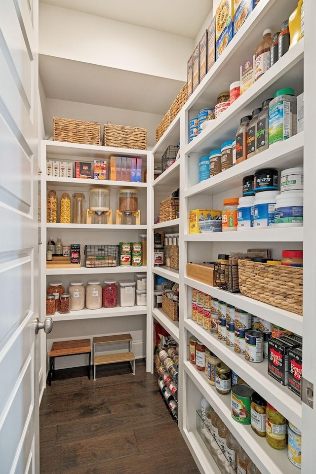 view of pantry