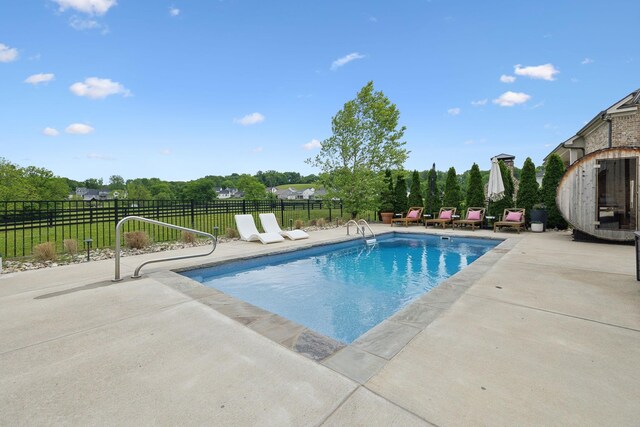 7020 Vineyard Valley Dr, College Grove, TN 37046 - view of pool featuring a patio and fence