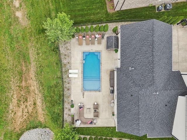 7020 Vineyard Valley Dr, College Grove, TN 37046 - drone / aerial view of a pool