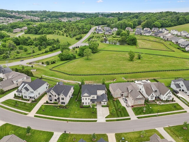 7020 Vineyard Valley Dr, College Grove, TN 37046 - aerial view of residential area with a nearby body of water