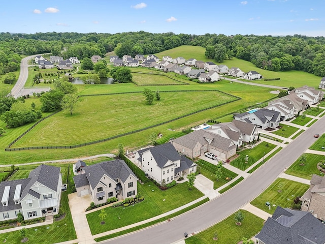 7020 Vineyard Valley Dr, College Grove, TN 37046 - aerial perspective of suburban area with a large body of water