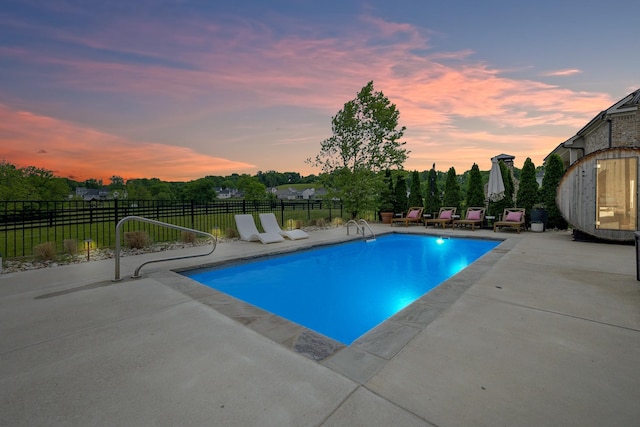 7020 Vineyard Valley Dr, College Grove, TN 37046 - view of pool with a patio area and fence
