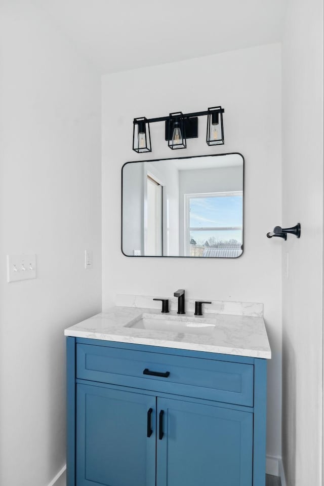 7609 Nolensville Rd, Nolensville, TN 37135 - bathroom with vanity and baseboards
