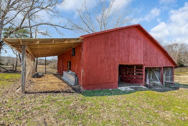 view of outbuilding featuring an outdoor structure