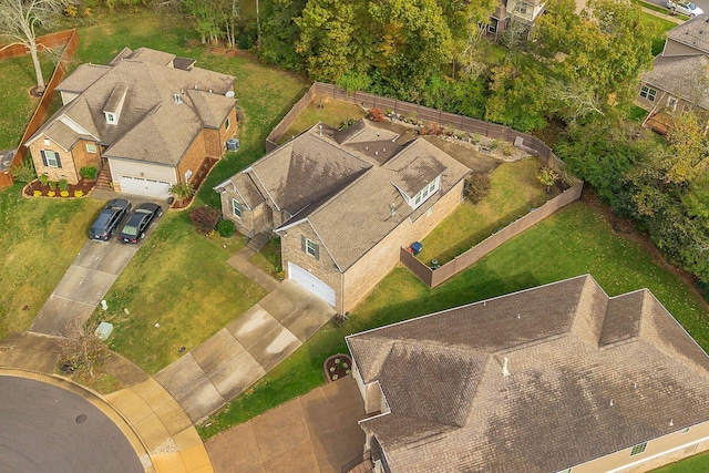 birds eye view of property featuring a residential view