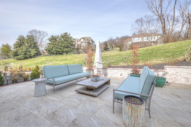 view of patio / terrace featuring outdoor lounge area