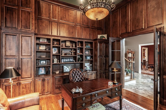 1225 Chloe Dr, Gallatin, TN 37066 - home office with a towering ceiling and light wood finished floors