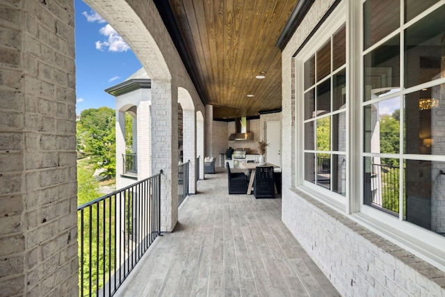 balcony with grilling area