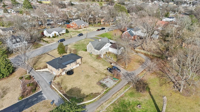 birds eye view of property featuring a residential view