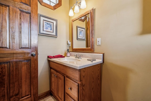 bathroom with vanity