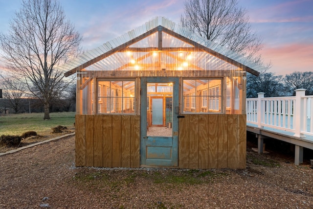 view of greenhouse