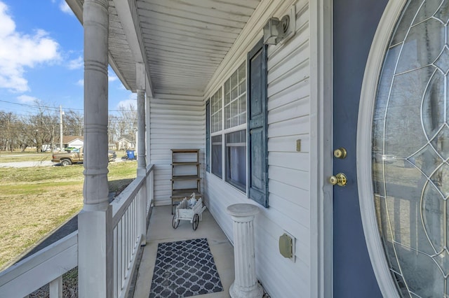 balcony with a porch