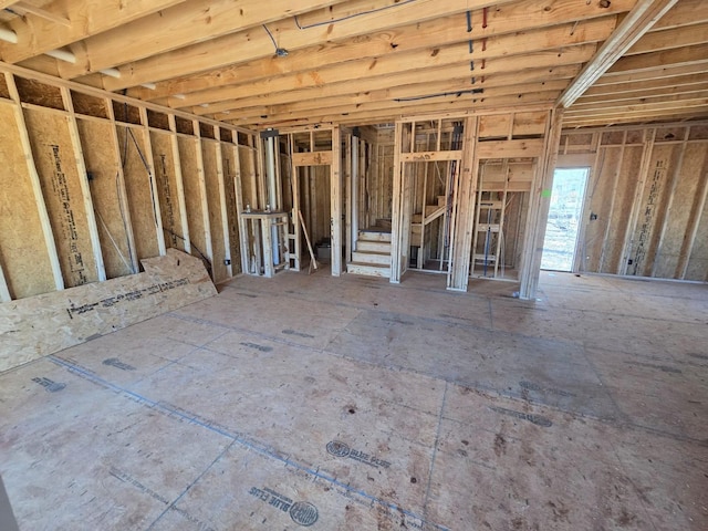 miscellaneous room with stairway