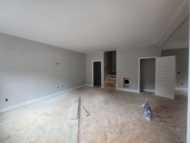 346 Welchwood Dr, Clarksville, TN 37040 - unfurnished living room featuring stairway