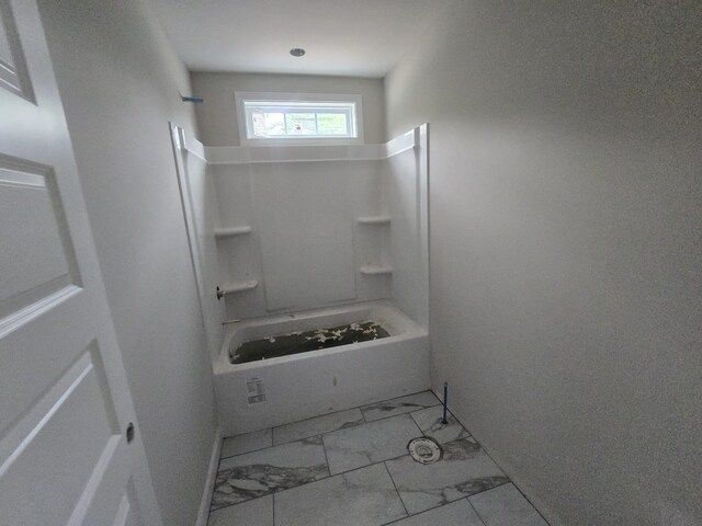 346 Welchwood Dr, Clarksville, TN 37040 - full bathroom featuring marble finish floors and bathing tub / shower combination