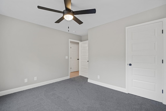 348 Welchwood Dr, Clarksville, TN 37040 - unfurnished bedroom featuring a ceiling fan, carpet, and baseboards