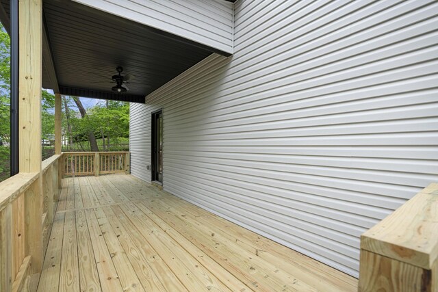 348 Welchwood Dr, Clarksville, TN 37040 - deck featuring ceiling fan