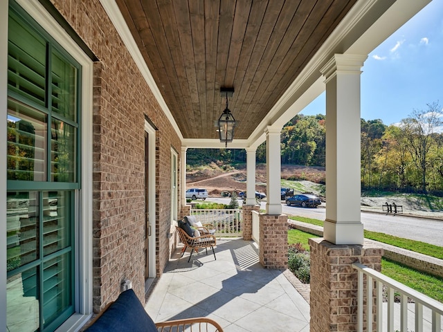 view of patio / terrace featuring a porch