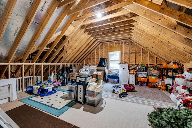 view of attic