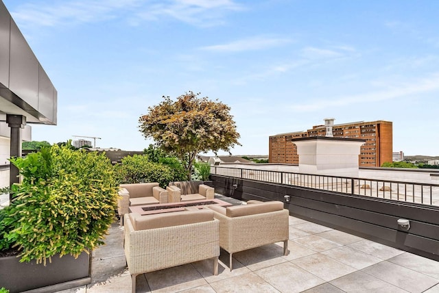 view of patio / terrace featuring outdoor lounge area