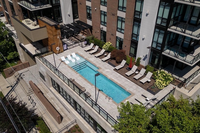 pool featuring a patio