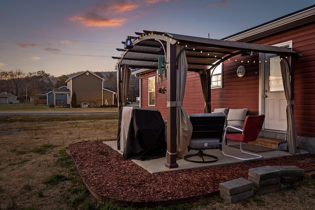 view of patio / terrace with area for grilling