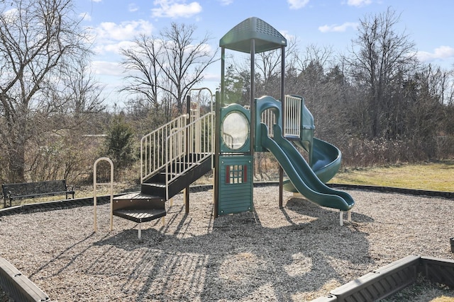 view of community jungle gym