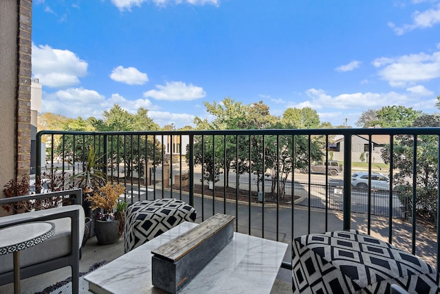 view of balcony