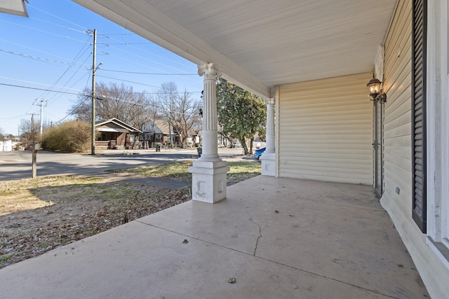 view of patio / terrace featuring a porch