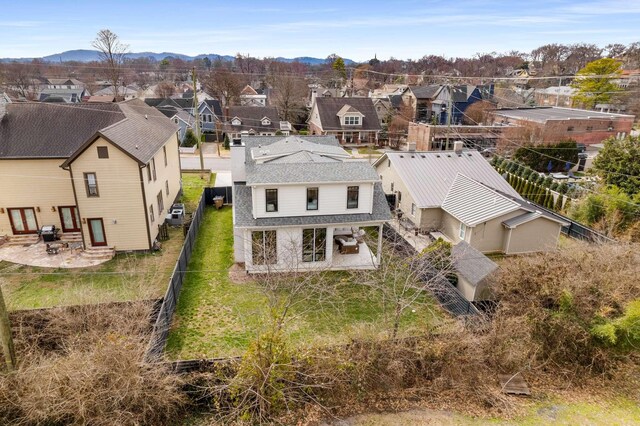 drone / aerial view featuring a residential view