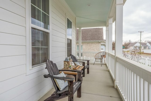 balcony with a porch