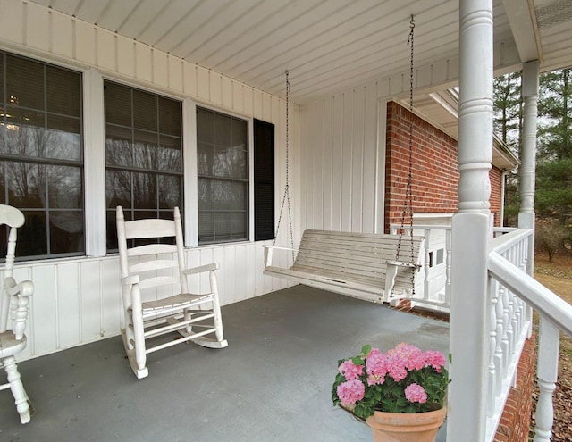 view of patio / terrace with a porch