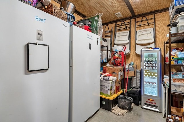 view of storage area