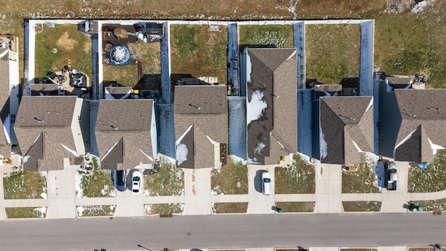 aerial view featuring a residential view