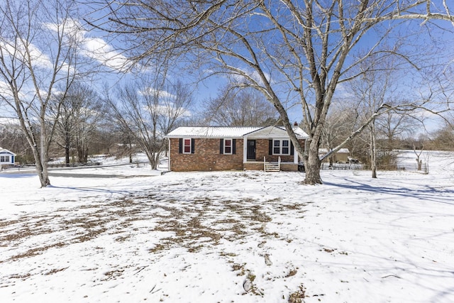 view of front of property with brick siding