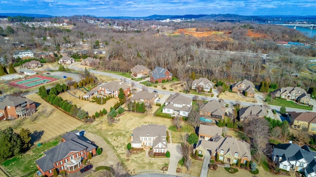 birds eye view of property featuring a residential view