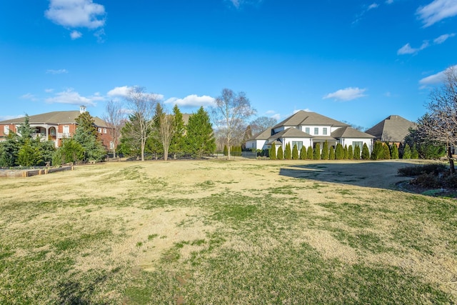 view of yard with a residential view