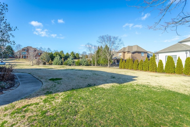 view of yard with a residential view