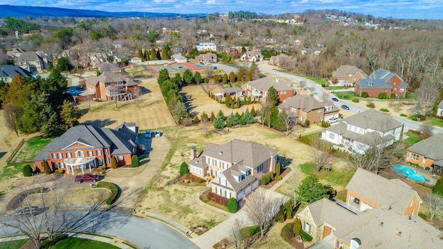 birds eye view of property featuring a residential view