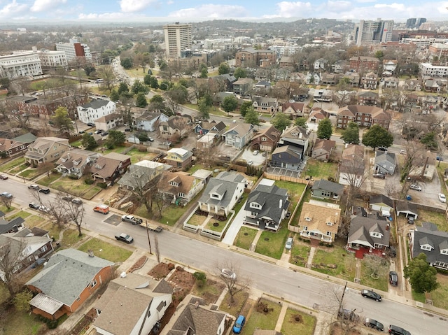 drone / aerial view featuring a residential view