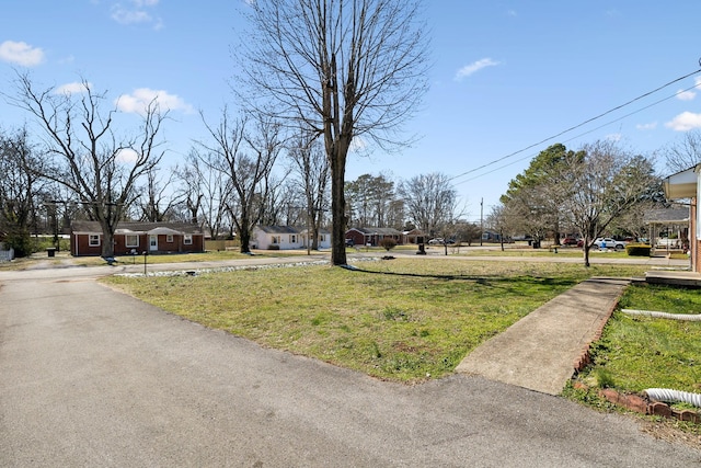 view of street with a residential view